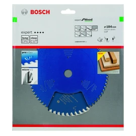 Bosch 2608644037 EXWOH 56 Tooth Top Precision Circular Saw Blade, 0 V, Blue