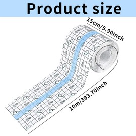 Waterproof Bandage, Waterproof Plaster Roll, Shower Plaster, Waterproof, Large, Waterproof Transparent Bandage, Tattoo Dressing, Wound Dressing, Medical Tape, Skin Protection Pad (15 cm x 10 m)