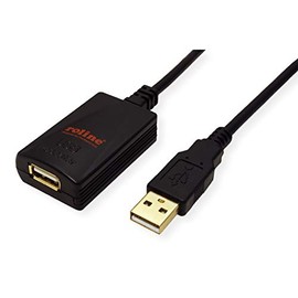 Roline USB 2.0 Extension 5 m Black