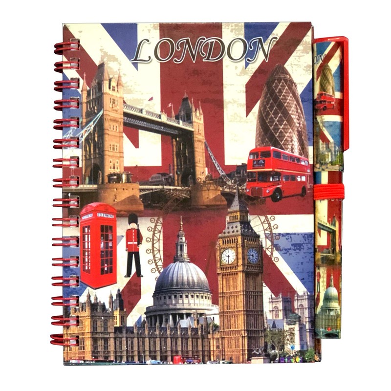 Union Jack Notepad Pen British Flag London Souvenir Notebook &