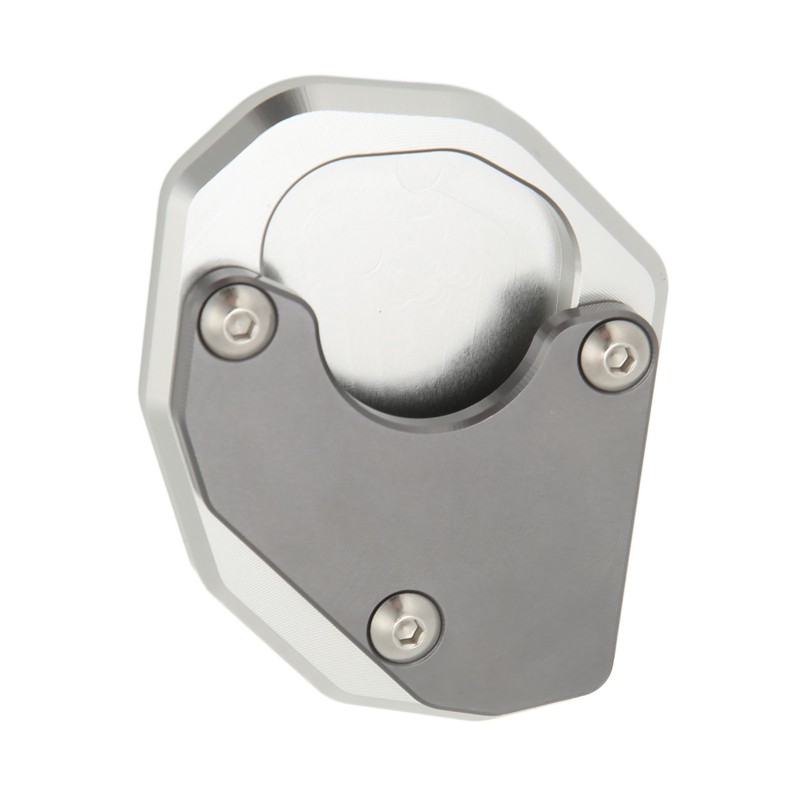 Motorcycle Side Stand Extension Plate Aluminum Alloy Gray Rustproof Replacement
