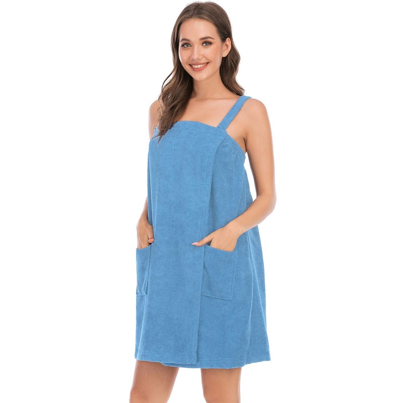 Women's Plus Size Terry Towel Wrap Quick-Drying Bath Robe Headband