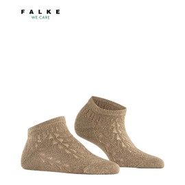 FALKE Women's Shiny W Sn Lyocell Short Plain Trainer Socks, Green Crocodile 7503 Trina Blaze, 35 - 38