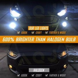 AQJ 2x H4 9003 Super White 50000LM Kit LED Headlight Bulb High Low Beam Combo