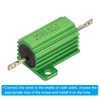 PATIKIL 25W 0.5 Ohm Aluminum Shell Resistor 5 Pack Aluminum