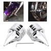 YDLMT 2 Pcs Left & Right Chrome Spike Twisted Front