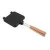 Double Sided Frying Pan Aluminum Solid Wood Anti Stick Stovetop