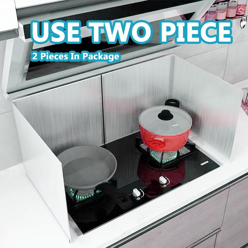 2 PCS Stove Grease Oil Splatter Guard | Range Backsplash