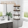 Forbena Large Corner Floating Shelves for Wall Set of 4,