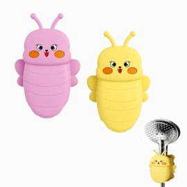 zhongguoqiaomao 2 Pcs Hand Shower Silica Gel Shower Head Holder No Drilling Shower Holder Adjustable Shower Holder Suction Cup Wall Hand Shower Holder