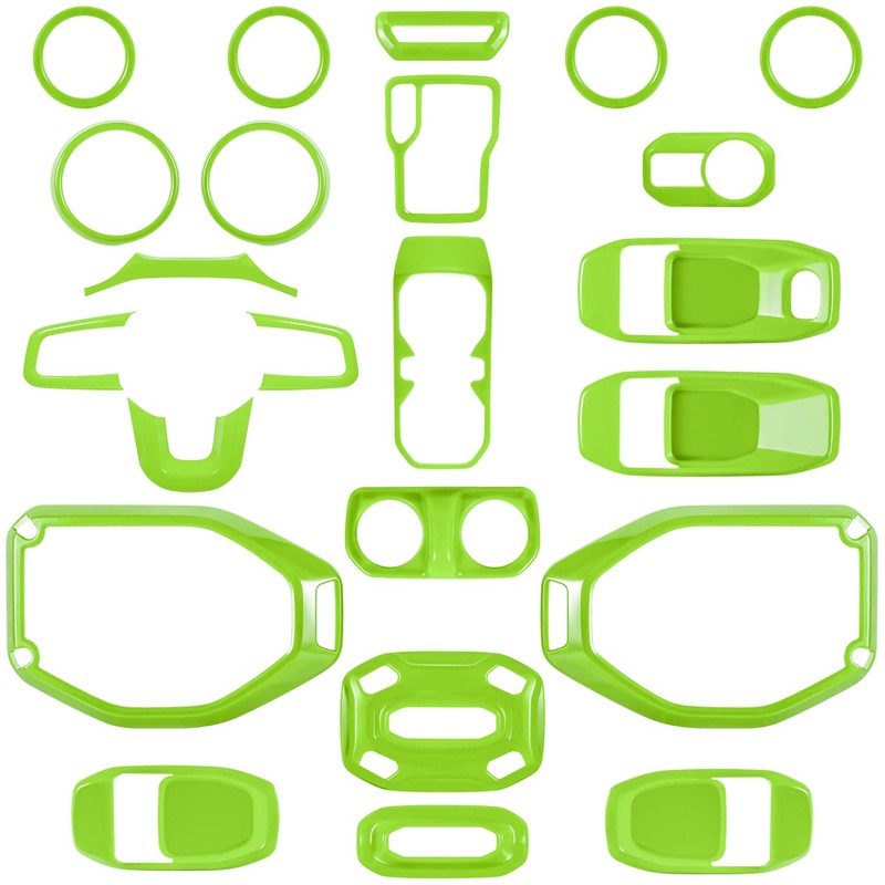23PCS Full Set Interior Decoration Trim Kit for Jeep Wrangler
