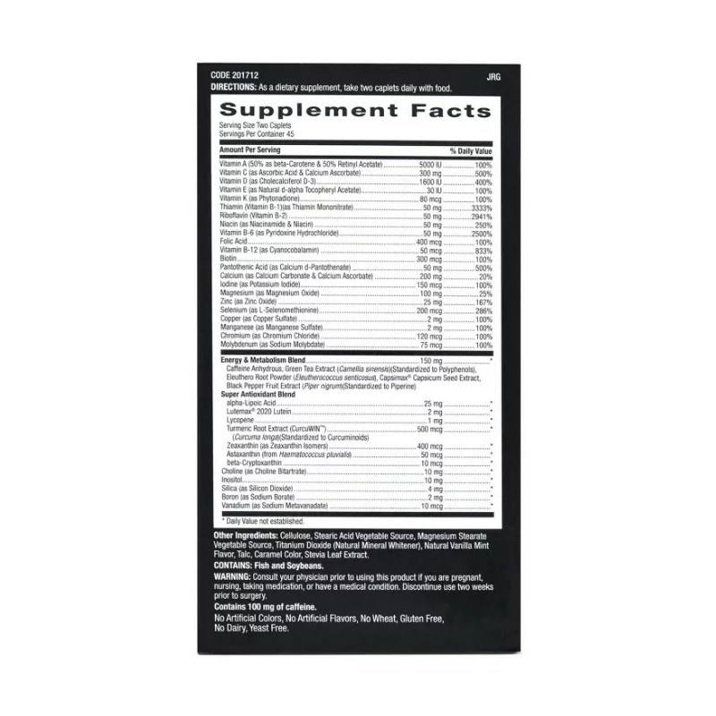 GNC Mega Men Energy & Metabolism Dietary Supplement 90 Caplets