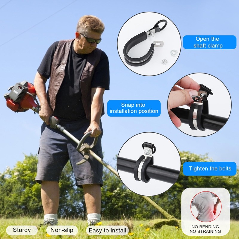 Long Trimmer Strap, Shoulder Strap for Grass Trimmer with Sturdy