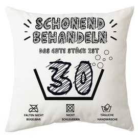 Toctax 30. Geburtstag Geschenk Männer Frauen, Geschenkideen Kissenbezug 45cmx45cm, 30 Jahre Geburtstag Geschenk für Frau Mann, Lustig Geburtstagsgeschenk Personalisierte Geschenke für 30 Geburtstag