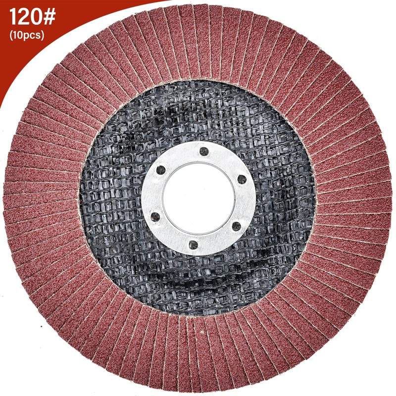 HATANSE Pack of 10 Flap Discs Diameter 125 mm x