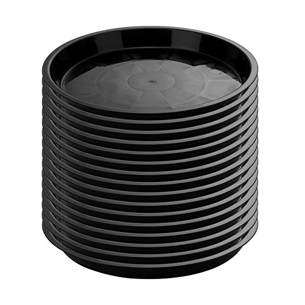 16 Pieces Plant Tray Plastic Plant Dish Round Thick Planter