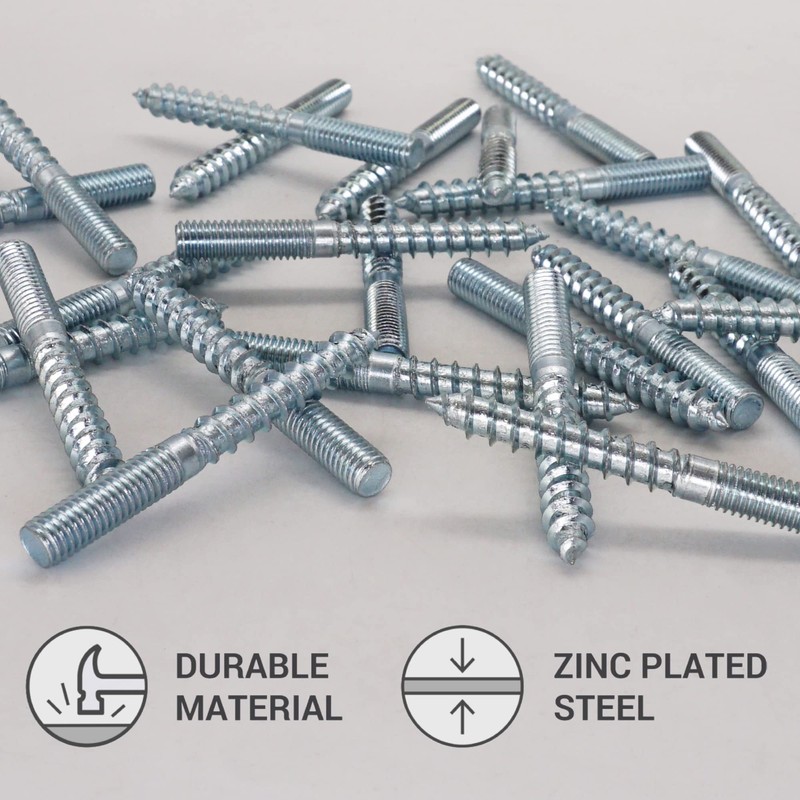SKIR'CO (10 pcs) Hanger Bolts M8 x 70 mm, Double