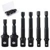 GIONAR 6PCS Impact Socket Adapter Set, 1/4, 1/2, 3/8 Inch
