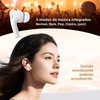 Auriculares Inalámbricos Bluetooth con Cancelación de Ruido, Blancos, Control Táctil,