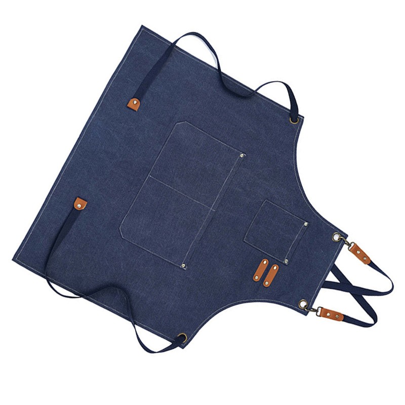 Woodworking Apron Thicken Canvas Waterproof Work Apron for Gardening Coffee