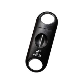 Pardo Cigar V-Cut Cigar Cutter, Black, Wedge Cut, Easy to use, Durable - Cigar Cutter Blade Angle Provides Optimal Cut Depth, Black Plastic Cigar Cutter, Portable Cigar Cutters for Men