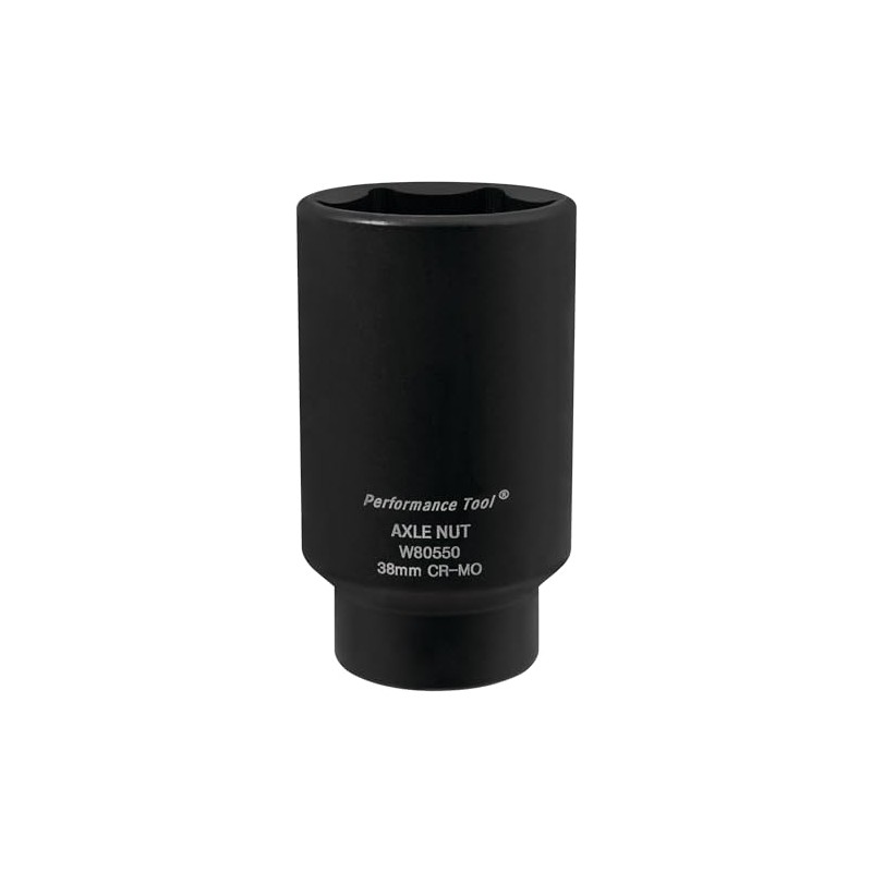 Performance Tool W80550 38mm Front Wheel Drive Axle Nut Socket