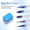 Engraving CNC Wood Carving Router Bit 1/4 Shank 15°/20°/30°/60°/90° Engraving