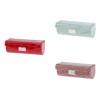 3x Lipstick Case Verde Grisáceo Y Marrón Y Rojo