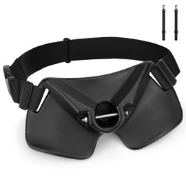 SAN LIKE Fishing Belt Rod Holder Adjustable Fishing Fighting Waist Belt with EVA Padded Great Plastic Material Fighting Belt (Black)