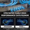 AAA Cables Cat6 Plenum 1000Ft Solid Copper | DSX-8000 Network
