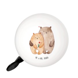 Mr. & Mrs. Panda XL Bicycle Bell Bear Love - Gift, In Love, Crush, Marriage Proposal, Hug, Large Bicycle Bell in Love, Mountain Bike
