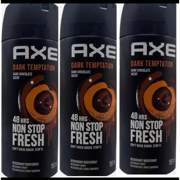 Axe Dark Temptation Mens Deodorant Body Spray, 150ml pack of