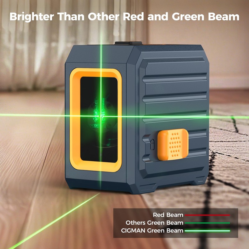 CIGMAN Laser Level with Tripod, (36.6 inch) 100Ft Self-Leveling Green