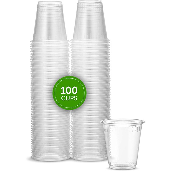 Plasticpro 3 oz Disposable Plasic Clear Drinking Cups [200 Count]