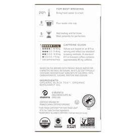TAZO Regenerative Earl Grey, High Caffeine and Bold Flavor, 16 Tea Bags