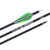 Archery 28Inch Carbon Arrow Practice Hunting Arrows with100 Grain Removable