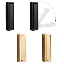 4 Pack Foldable Wall Hooks, Brushed Gold Towel Hook, Heavy Duty Foldable Gold Wall Hooks for Hanging Coats, Towel, Hangers, Hat, Backpacks (Right Angle)