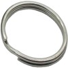 Merriway BH01819 (20 Pcs) Keyring Sprung Steel Split Ring, Nickel