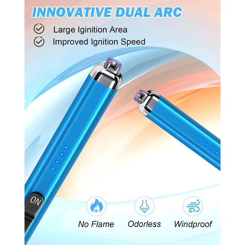 Electric Candle Lighter Rechargeable Lighters - Dual Arc Plasma Lighter