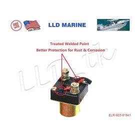 LLD_TK Starter Relay Solenoid Yamaha Outboard 200HP 220HP 225HP 250HP 6E5-81941-11-0