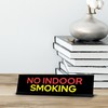 Signs ByLITA Indoor No Smoking Black Frame, Desk Sign (2x8")
