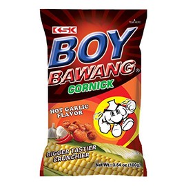 Boy Bhawan Fried Corn Hot Garlic, 3.5 oz (100 g) x 5 Packs