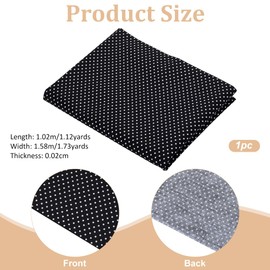 FINGERINSPIRE Black Mini Polka Dot Fat Quarters Quilt Fabric Bundle 102 x 158 cm Cotton Patchwork Fabric for Sewing and Crafts Handmade Craft Supplies Clothing Accessories