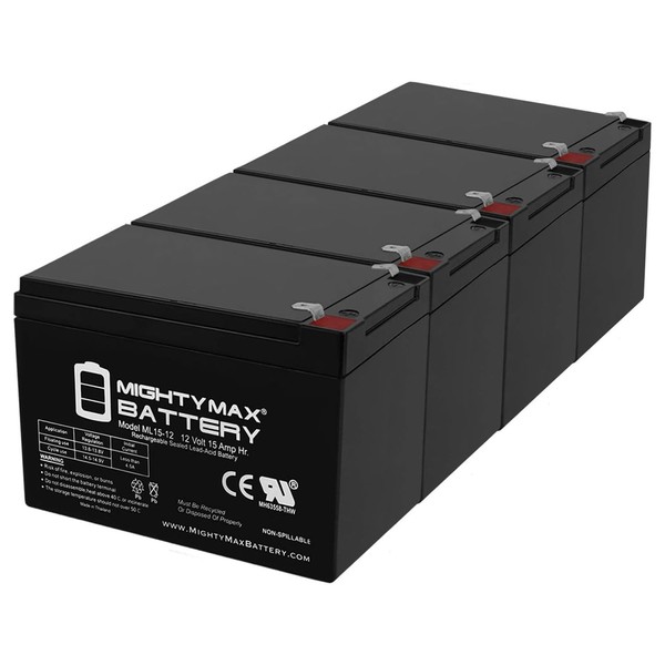 Mighty Max Battery ML15-12 12V 15AH F2 Battery Replacement for