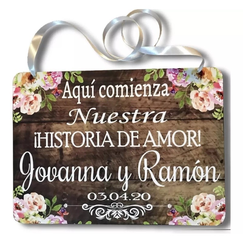 Recuerdos Boda 2 Letrero Boda ¡aquí Viene La Novia!