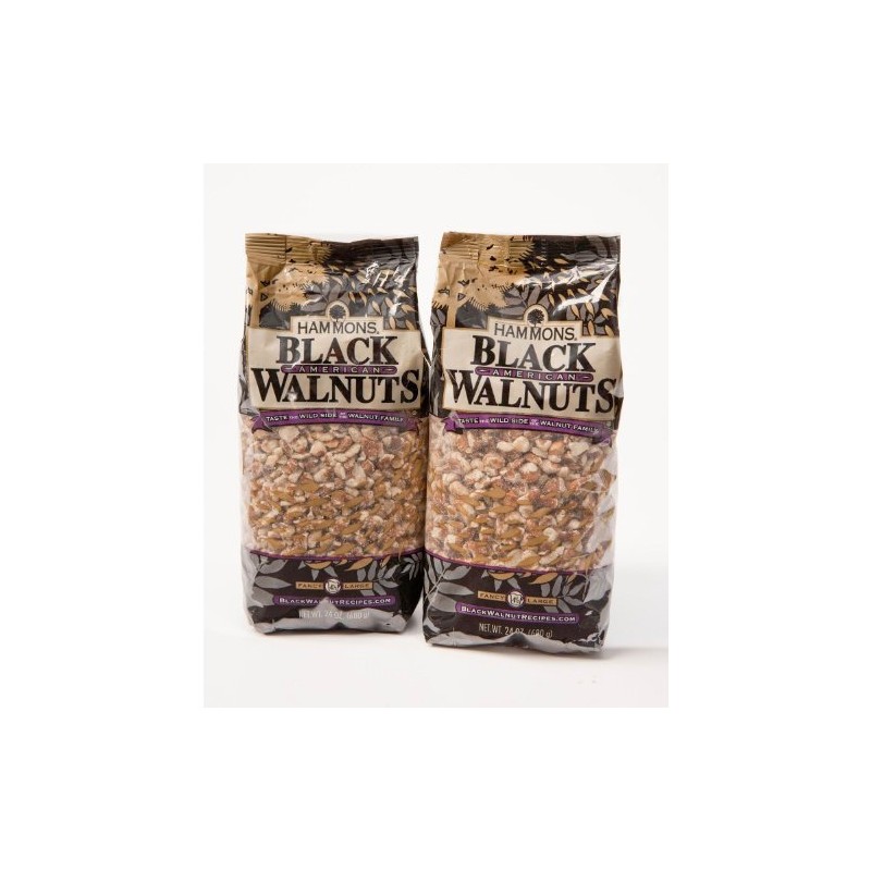 Hammons Fancy Large Black Walnuts -Wild Harvested - Non-GMO -