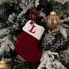 Christmas Stocking – Green A-Z Letter Hanging Christmas Stockings, Christmas