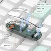 Transparent Mouse, 2.4G USB, Wireless, Bluetooth, Quiet, Type-C Charging, 4DPI,