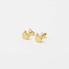 Aretes de Gato Gatito en Chapa de Oro de 22K