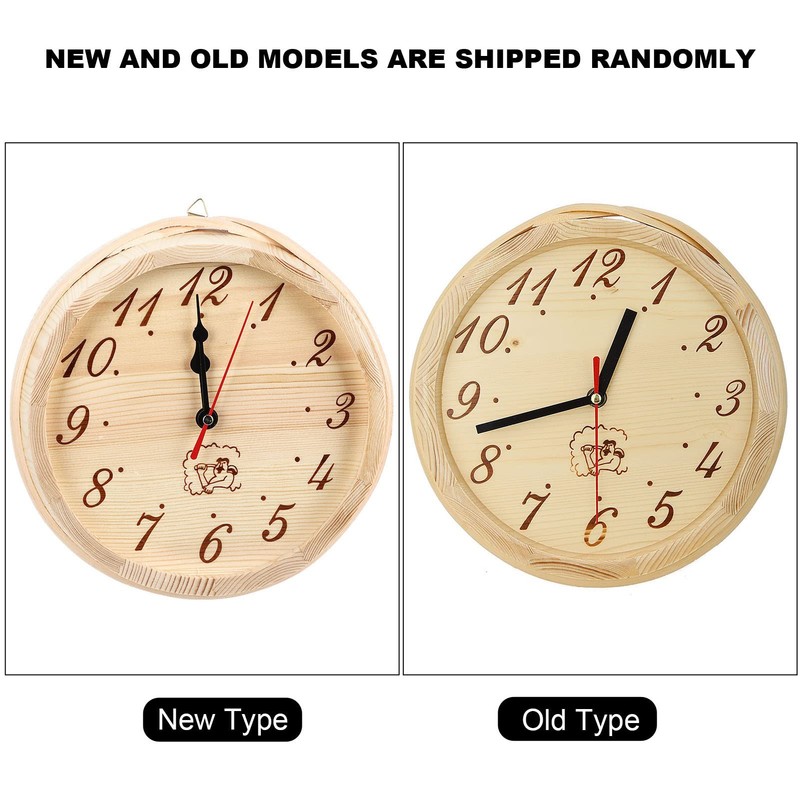 Niiyen Wooden Sauna Clock Steam Room Timer- Simple Wall Timer
